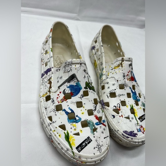 Daniel Johnston Vans Slip On Trek Slides ( Austin TX release only) (MB2) RARE main image 9